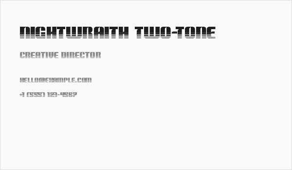 Nightwraith Two-Tone Business Card