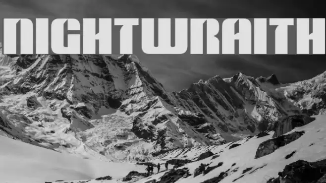 Nightwraith Font examples