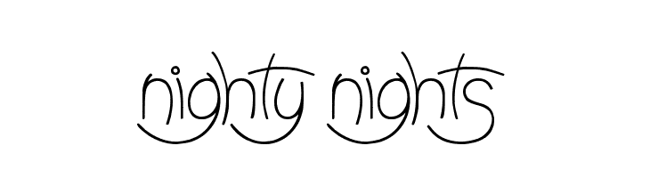 Nighty Nights Font - FFonts.net