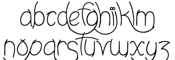 Nighty Nights Font LOWERCASE