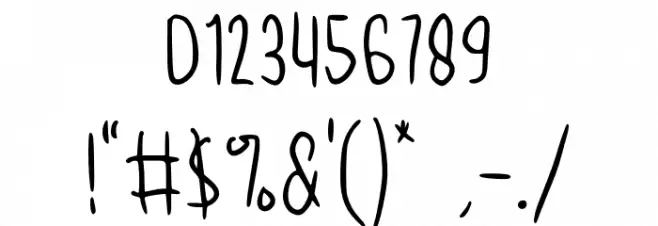 Nighty Tales GT Demo Font OTHER CHARS