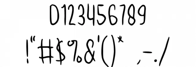 Nighty Tales GT Demo Font OTHER CHARS