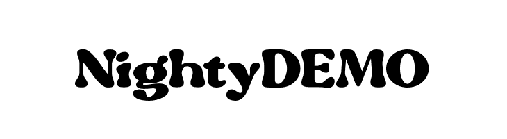 NightyDEMO  免费字体下载