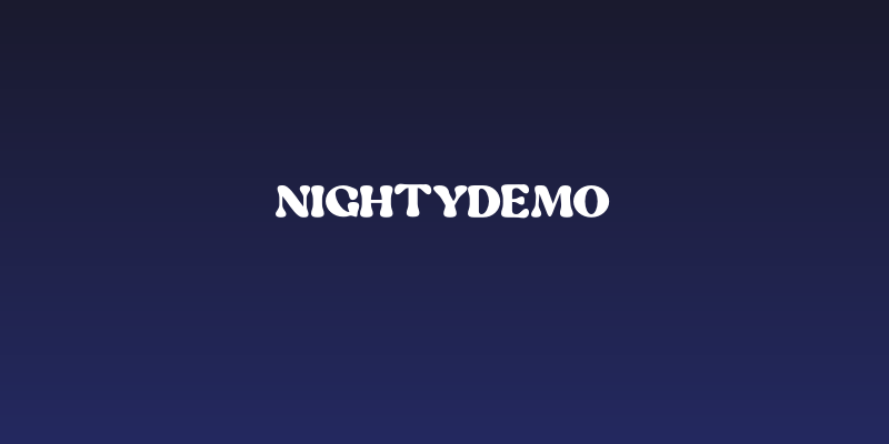 NightyDEMO Social Header