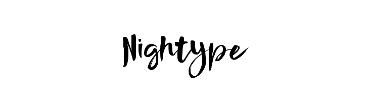 Nightype  font caratteri gratis