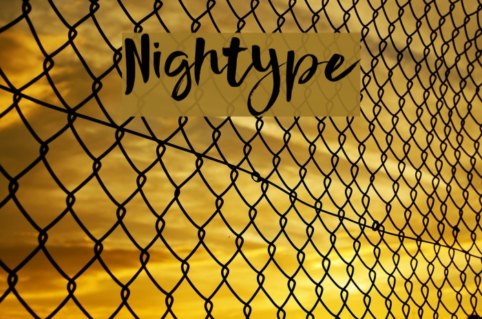 Nightype Font examples