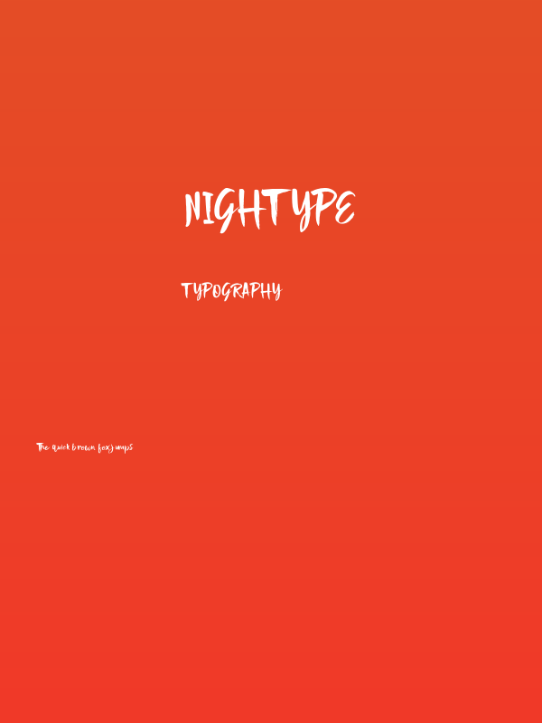 Nightype Poster