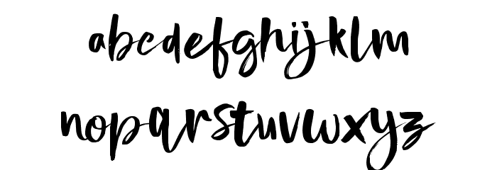 Nightype Font LOWERCASE
