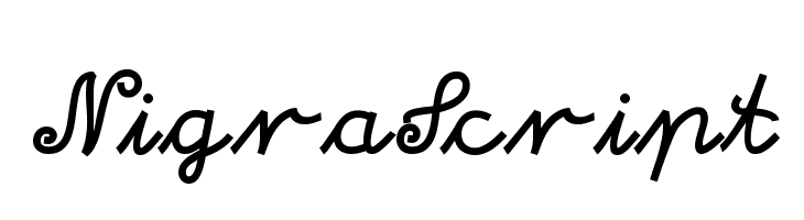 NigraScript  Free Fonts Download