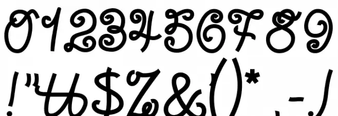 NigraScript Font OTHER CHARS