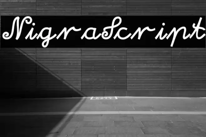 NigraScript Font examples