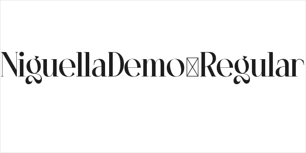 NiguellaDemo-Regular Logo
