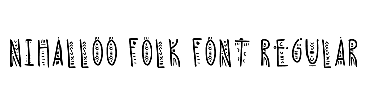 Nihalloo Folk Font Regular  font caratteri gratis