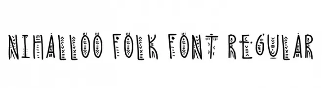 Nihalloo Folk Font Regular  تنزيل الخطوط