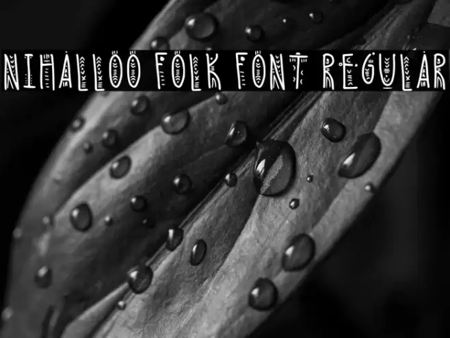 Nihalloo Folk Font Regular Caratteri examples