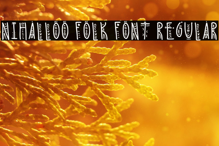 Nihalloo Folk Font Regular Example 2