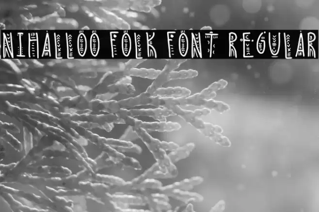Nihalloo Folk Font Regular Caratteri examples