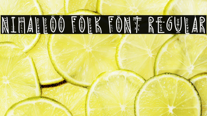 Nihalloo Folk Font Regular Example 3