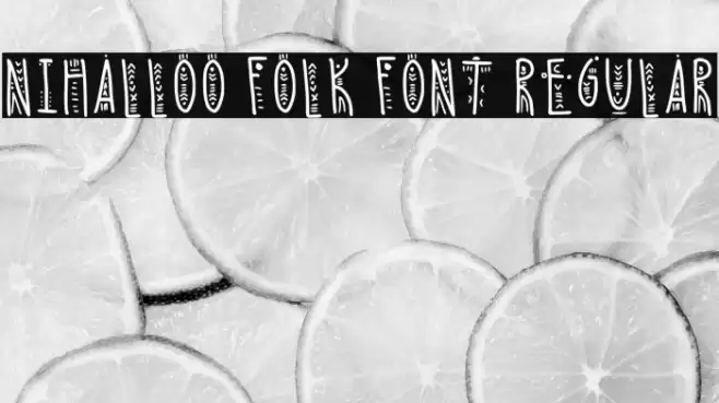 Nihalloo Folk Font Regular Caratteri examples
