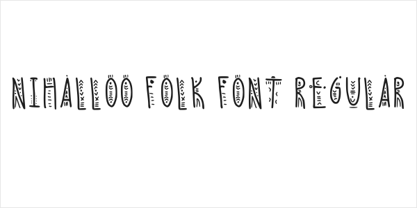 Nihalloo Folk Font Regular Logo