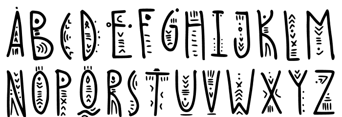 Nihalloo Folk Font Regular Caratteri MINUSCOLO