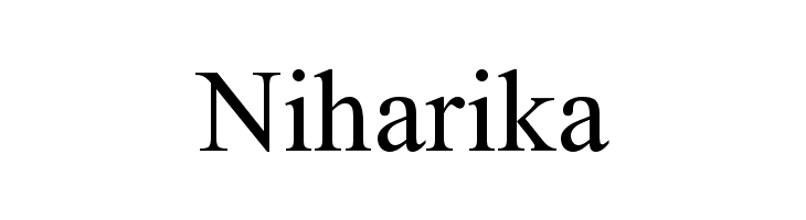 Niharika  font caratteri gratis