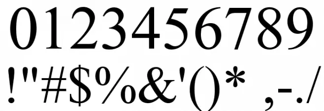 Niharika Font OTHER CHARS