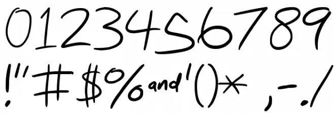 Nihilschiz-Handwriting Schriftart Anderer Schreiben