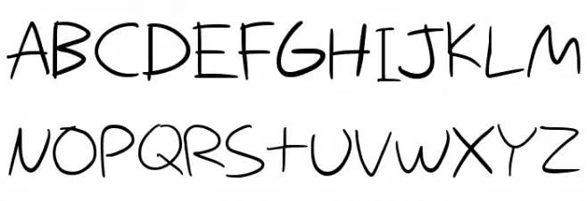 Nihilschiz-Handwriting Fuentes MAYÚSCULAS