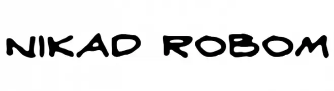 Nikad robom  baixar fontes gratis