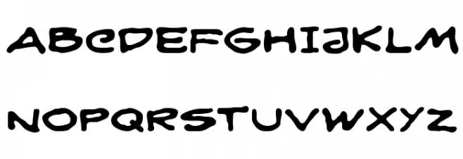 Nikad robom フォント 大文字