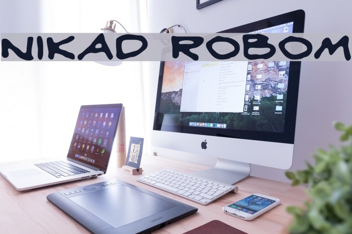 Nikad robom Font examples