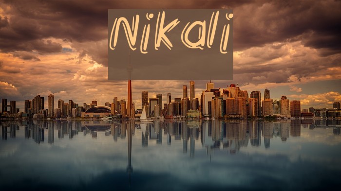 Nikali Font examples