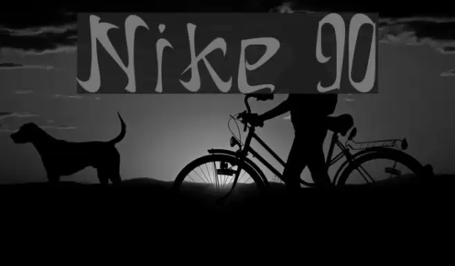 Nike 90 Font examples