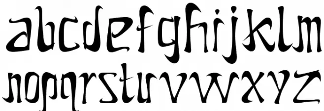 Nike 90 फ़ॉन्ट लोअरकेस