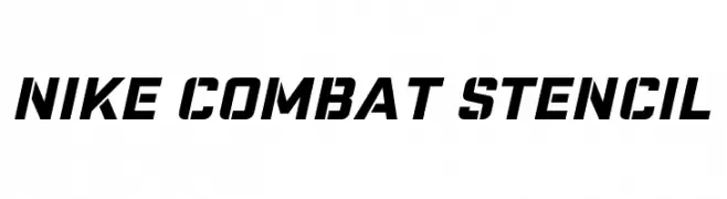 Nike Combat Stencil  baixar fontes gratis