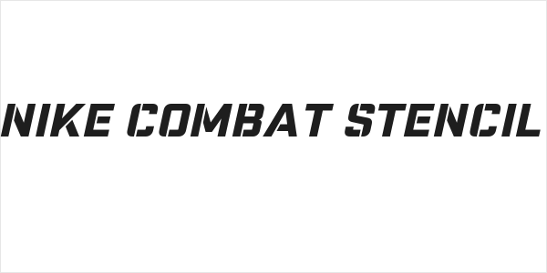 Nike Combat Stencil Logo