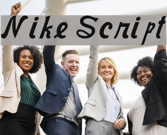 Nike Script Font examples