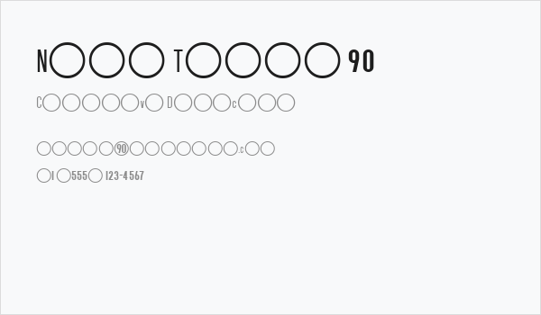 Nike Total 90 Business Card