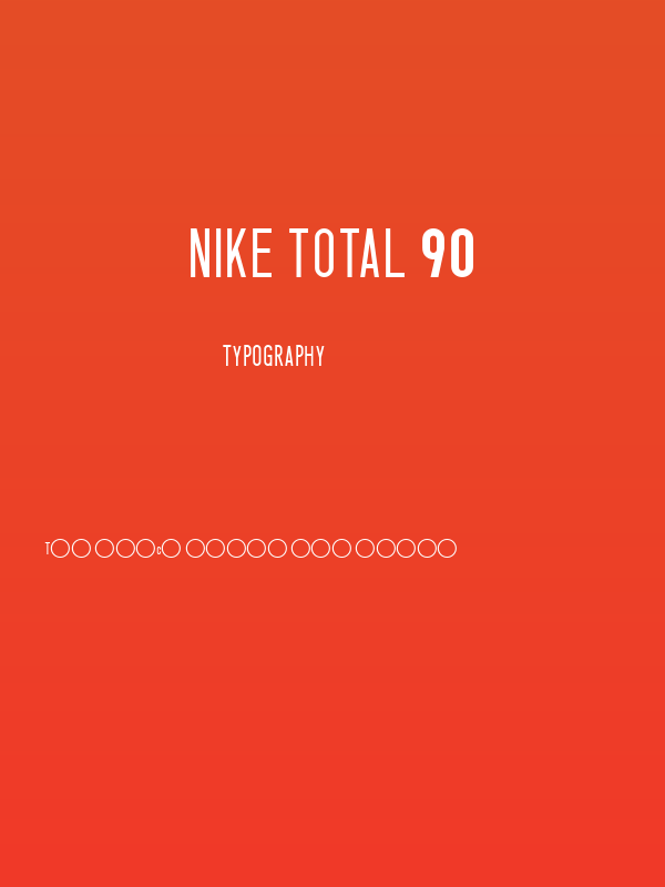 Nike Total 90 Poster