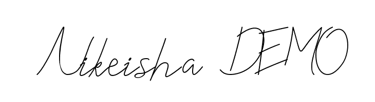 Nikeisha DEMO  免费字体下载