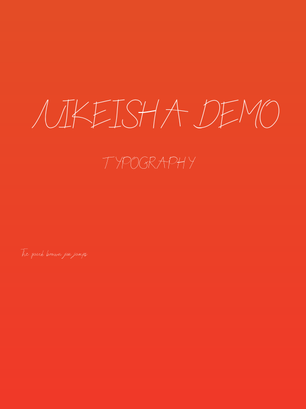 Nikeisha DEMO Poster