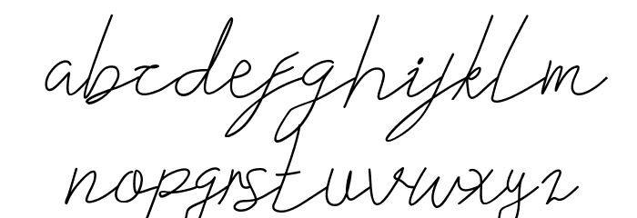 Nikeisha DEMO Font LOWERCASE
