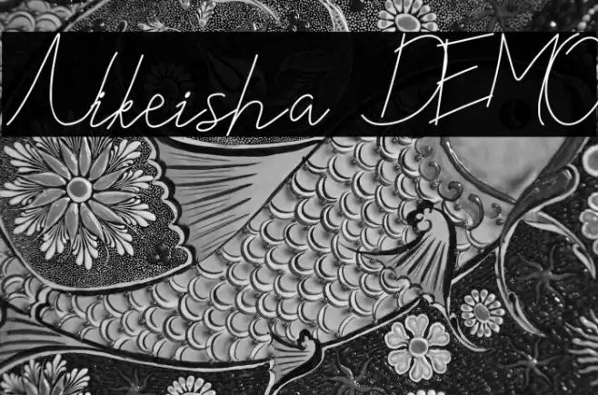 Nikeisha DEMO Font examples