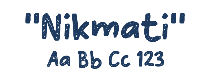 "Nikmati" Font Preview