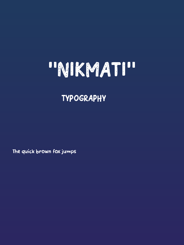 "Nikmati" Poster