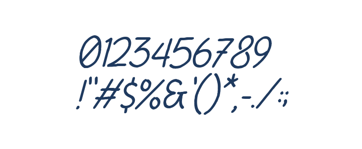 Niko Curt Italic Other Characters