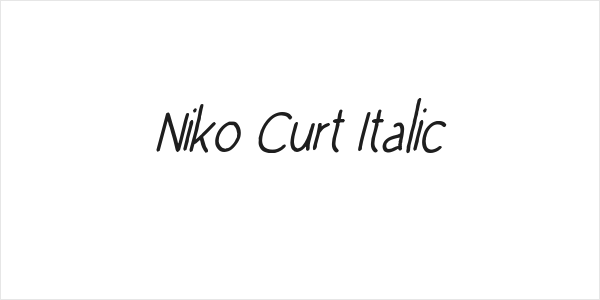 Niko Curt Italic Logo
