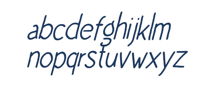 Niko Curt Italic Lowercase