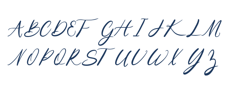 Niko Curt Script Uppercase